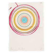 DAMIEN HIRST, Beautiful Psychotic Dynamic Vortex (on Folded Paper) | toomeyco.com