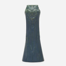 ARTUS VAN BRIGGLE FOR VAN BRIGGLE POTTERY, Early vase with irises | toomeyco.com