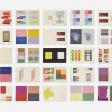 JOSEF ALBERS, Interaction of Color production tests with notes | toomeyco.com