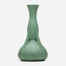 WILLIAM BRYCE MUNDIE FOR TECO POTTERY, Rare and Tall buttressed vase, model 286 | toomeyco.com