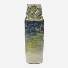 KATHERINE KOPMAN FOR NEWCOMB COLLEGE POTTERY, Early vase with aquatic plants | toomeyco.com