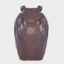 VAN BRIGGLE POTTERY, Dos Cabezos vase, fine and rare iridescent purple glaze | toomeyco.com