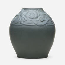 ARTUS VAN BRIGGLE FOR VAN BRIGGLE POTTERY, Early and Large vase with poppies | toomeyco.com