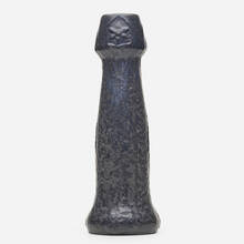 ARTUS VAN BRIGGLE FOR VAN BRIGGLE POTTERY, Early and Tall vase with irises | toomeyco.com