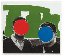 JOHN BALDESSARI, Stonehenge (With Two Persons) Green | toomeyco.com