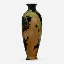 FRED ROTHENBUSCH FOR ROOKWOOD POTTERY, Rare Sea Green vase with dragon | toomeyco.com