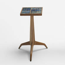EDWARD WORMLEY, Janus occasional table, model 6047 | toomeyco.com