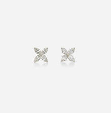 TIFFANY & CO., 'Victoria' large diamond and platinum stud earrings | toomeyco.com