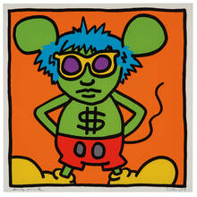 KEITH HARING, Plate from Andy Mouse Portfolio | toomeyco.com