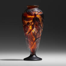 ÉMILE GALLÉ, Rare Vase de Tristesse with ylang ylang | toomeyco.com