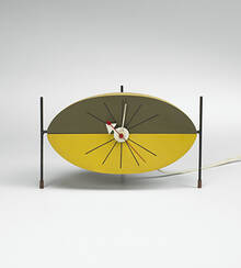 GEORGE NELSON & ASSOCIATES, Watermelon table clock, model 2219-B | toomeyco.com