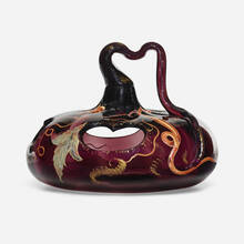 ÉMILE GALLÉ, Reticulated gourd with flowering vine | toomeyco.com