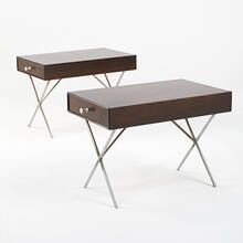 GEORGE NELSON & ASSOCIATES, Thin Edge end tables, pair | toomeyco.com