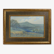 CARL SCHMIDT FOR ROOKWOOD POTTERY, California Mountains Vellum plaque | toomeyco.com