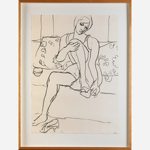 RICHARD DIEBENKORN, Untitled (Woman Seated on Sofa) | toomeyco.com