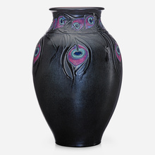 SARA SAX FOR ROOKWOOD POTTERY, Exceptional, rare, and large French Red vase | toomeyco.com