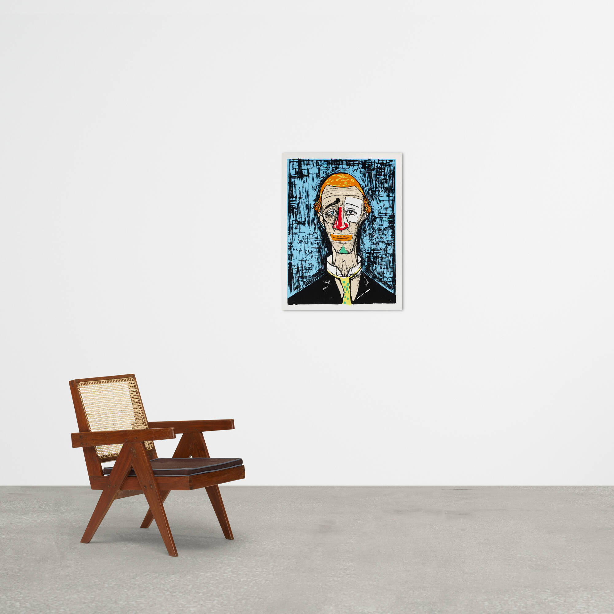 ベルナール・ビュッフェ【Tete d'ecorche de dos】 Les Ecorchés: Tête d'écorché (1964) by Bernard Buffet – Artchive